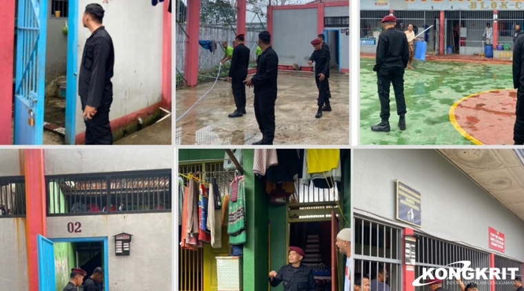 Lapas Bukittinggi Lakukan Tour to Block, Pemantauan Terkait Dampak Hujan Abu Vulkanik Gunung Marapi