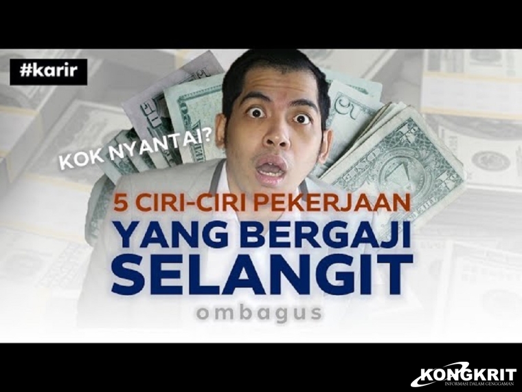 Ilustrasi pekerjaan gaji besar
