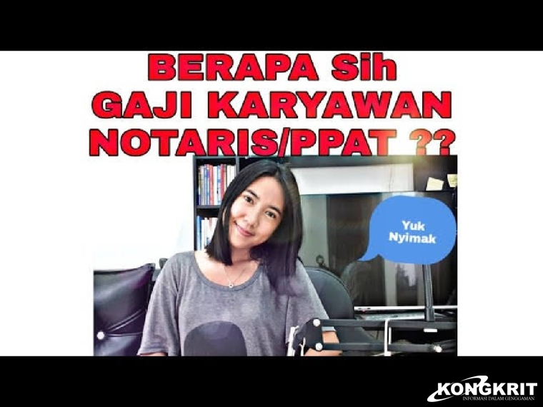 Ilustrasi kerja di Notaris.