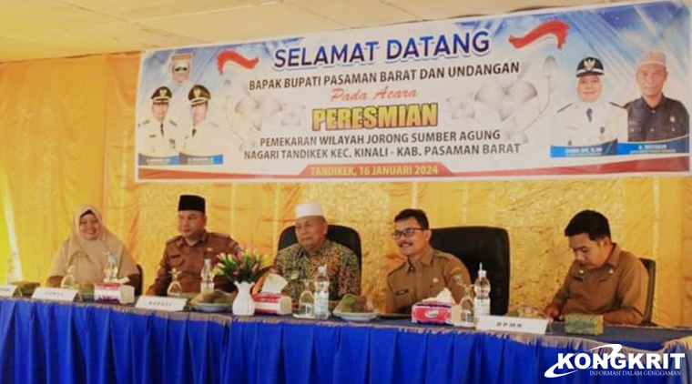 Bupati Pasaman Barat, H. Hamsuardi, pada Selasa, 16 Januari 2024, meresmikan pemekaran Nagari Tandikek menjadi Jorong Tandikek dan Jorong Sumber Agung.