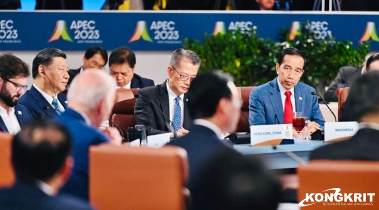 Presiden Jokowi saat retret KTT APEC di Mosconce Center, San Francisco, Amerika Serikat, pada Jumat, 17 November 2023 lalu.