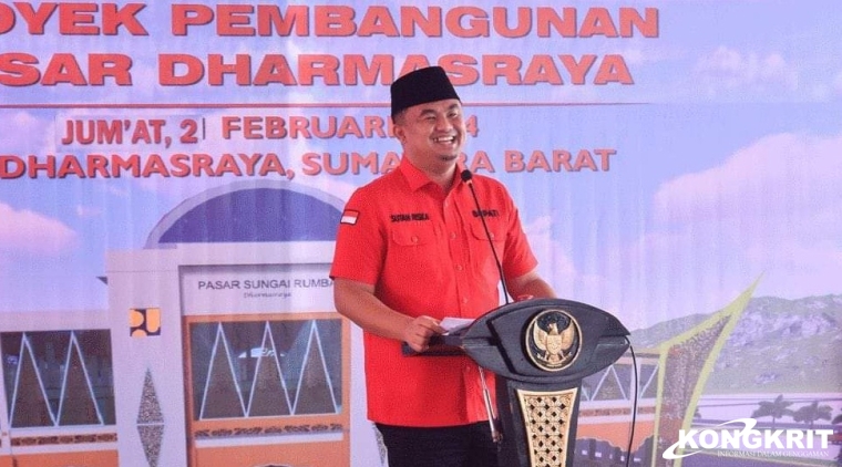 Proyek Megah, Dharmasraya Segera Miliki Pasar Rakyat Modern Seluas 5 Hektare.