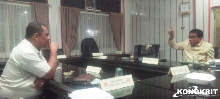 Budi Syahrial dan Mastilizal Aye, mengecam kebijakan Pemerintah Kota Padang dalam pencairan dana Pokir. Foto: Dok. Istimewa.