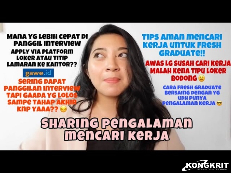 Ilustrasi tips aman cari kerja.