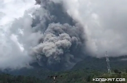 Gunung Marapi Erupsi, Minggu (3/12/2023) pukul 14.54 Wib