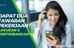Ilustrasi mendapat tawaran kerja.