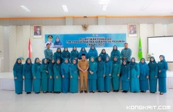 Bupati Pasaman, Sabar AS berfoto bersama dengan pengurus TP.PKK Pasaman