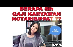 Ilustrasi kerja di Notaris.