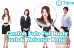 Ilustrasi pose foto kerja.