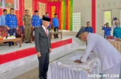 Proses serah terima jabatan (sertijab) Camat Sutera yang dihadiri oleh Sekretaris Daerah Kabupaten Pesisir Selatan, Mawardi Roska, S.I.P, yang mewakili Bupati menjadi sorotan.