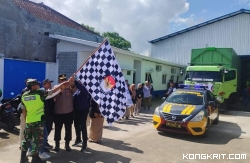 Polres Tulungagung kawal pendistribusian logistik Pemilu dari KPUD menuju ke seluruh wilayah Kecamatan