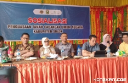 Sosialisasi Badan Bank Tanah untuk Kesejahteraan Masyarakat Eks HGU PT Krakatau Limo Sejati di Kabupaten Solok (Sabtu, 13 Januari 2024).