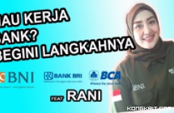Ilsutrasi cara bekerja di bank.