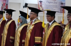 UIN Imam Bonjol Padang Kukuhkan Enam Guru Besar, Menorehkan Dedikasi dalam Transformasi Pendidikan Islam. (Foto : Humas UIN Imam Bonjol Padang)