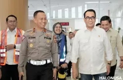 Kakorlantas Mabes Polri melakukan kunjungan bersama Menhub