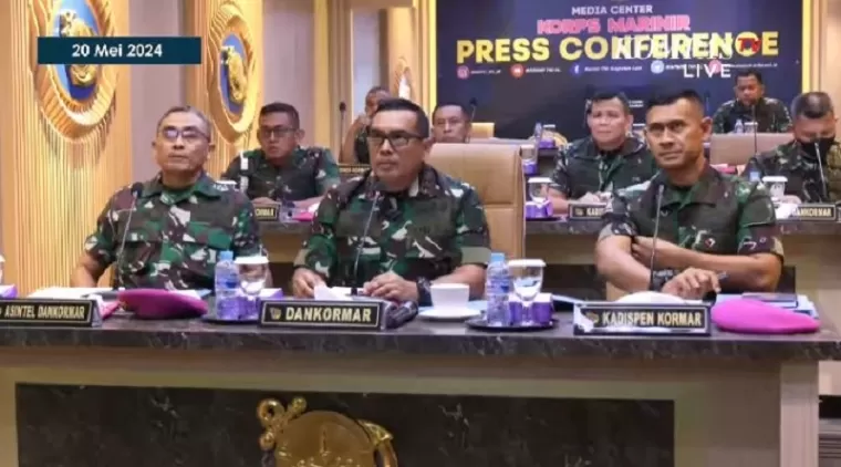 Tangkap Layar Konferensi Pers Dankormar