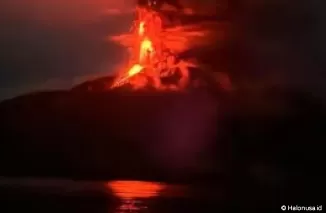 Erupsi Gunung Ruang Sulawesi Utara (Foto: PVMBG)