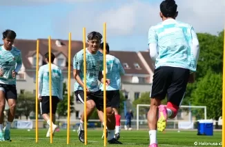 Timnas Indonesia U23 melakukan latihan di Paris (Foto: PSSI)