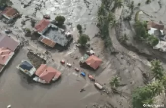 Banjir Lahar Dingin di Agam (Foto: Basarnas)