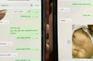 Tangkap layar isi chatingan taruna STIP dengan pacar