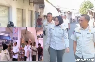 Satpol PP Tulungagung bersama BKPSDM dan Inspektorat melakukan sidak kedisiplinan ASN ke sejumlah tempat perbelanjaan dan pasar