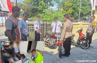 Polisi di Tulungagung gagalkan aksi tawuran antar pelajar SMP di Campurdarat