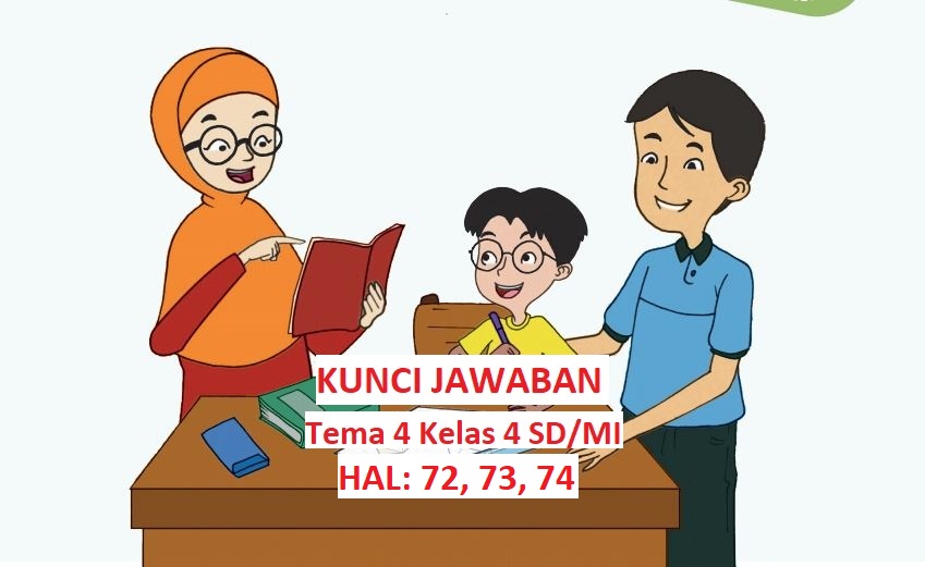 Pembahasan Kunci Jawaban Tema 4 Kelas 4 Halaman 72 73 74 Subtema 2 Pembelajaran 3