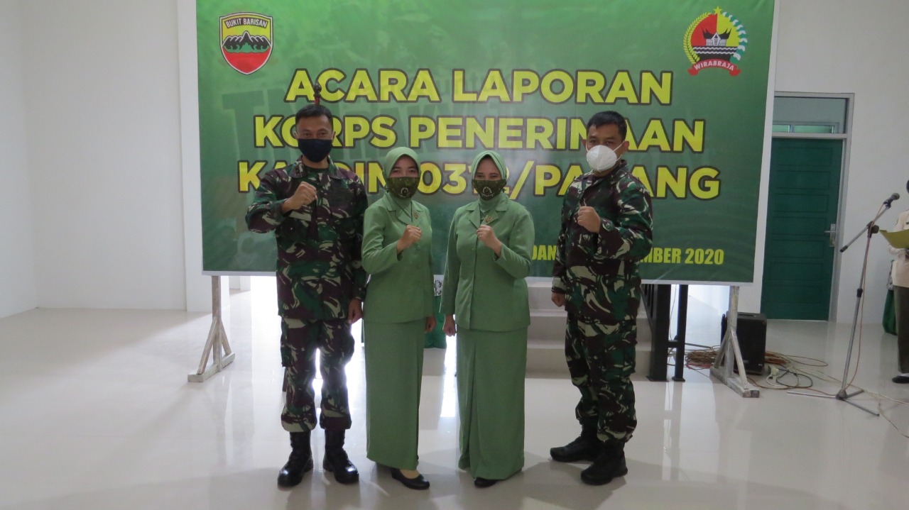 Makodim 0312/Padang menggelar Laporan Korps Penerimaan Kasdim, Selasa (29/12/2020) | Halonusa