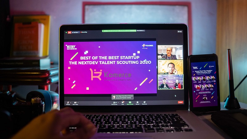  Komerce berhasil menjadi Best of The Best Startup dalam ajang Grand Final National Pitching The NextDev Talent Scouting 2020 berdasarkan pada lima aspek penilaian yang meliputi dampak sosial, produk, bisnis model, traksi, dan tim. Komerce mengungguli par