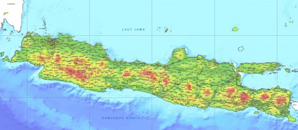 Daftar Kota dan Kabupaten di Pulau Jawa