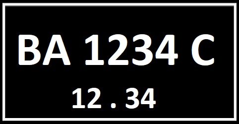 Kode plat nomor BA seri belakang C. (Foto: Halonusa.com)