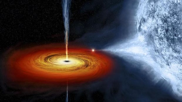 Lubang hitam diibaratkan seperti 'monster' yang melahap segala sesuatu yang ada di semesta dan tak ada yang bisa lepas dari tarikan gravitasinya. (Foto: NASA/CXC/M.Weiss)