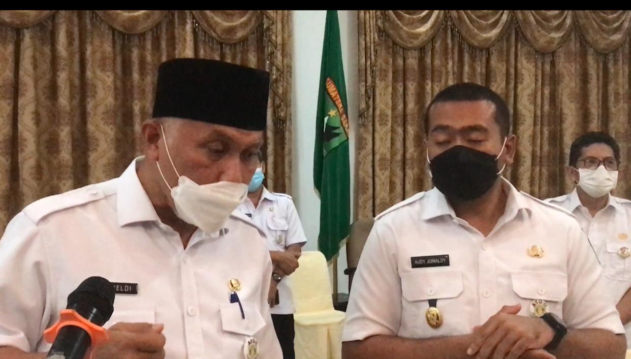 Gubernur dan Wakil Gubernur Sumatera Barat, Mahyeldi dan Audy Joinaldy | Halonusa