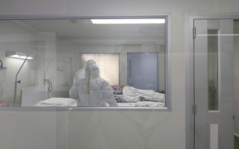 Ruang rawat dan tempat tidur pasien Covid-19-Ilustrasi-Reuters