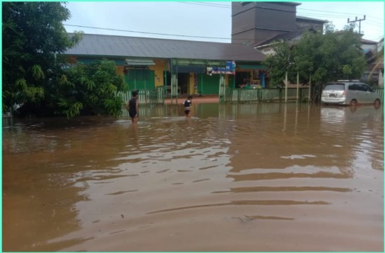 Kondisi banjir di wilayah Kabupaten Katingan, Kalimantan Tengah. (Foto: Dok. BNPB)