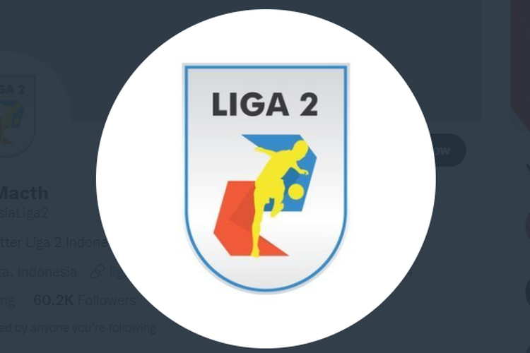 Tangkapan layar logo Liga 2 2021. (Foto: Dok. Twitter/@IndonesiaLiga2)