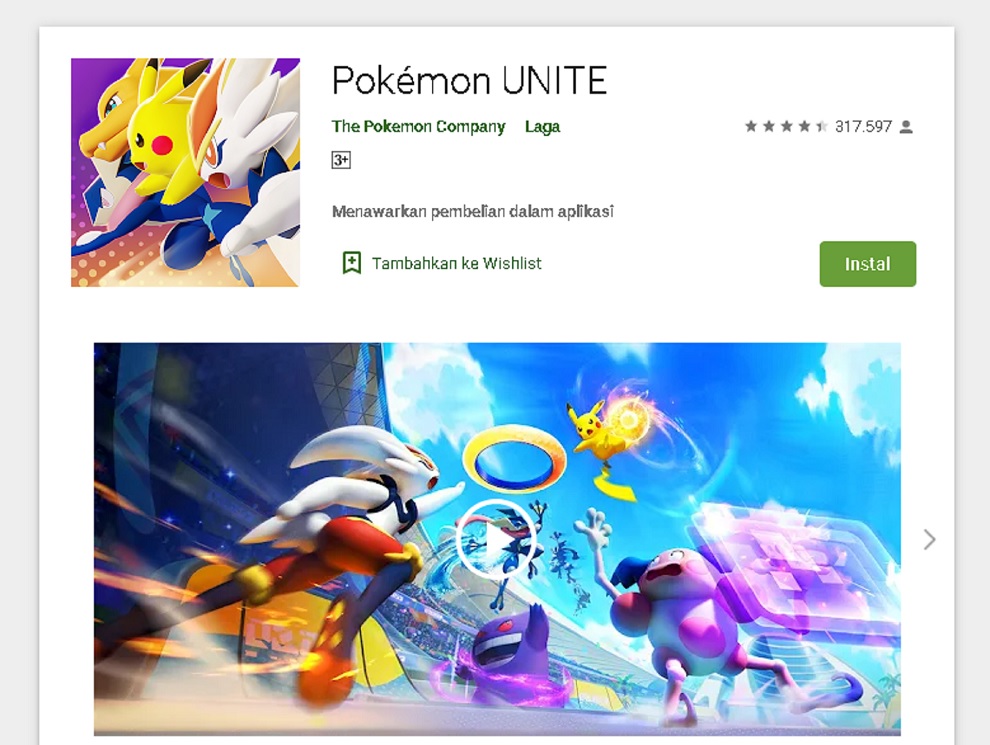 Pokemon Unite versi Android dan iOS-