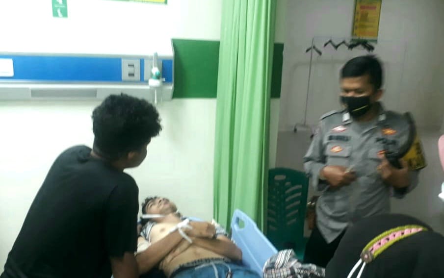 Salah satu korban tersambar petir yang dilarikan ke rumah sakit. (Foto: Dok. Istimewa)