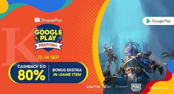 ILUSTRASI. Promo ShopeePay Google Play Festival, dapatkan bonus ekstra in-game item PUBG Mobile