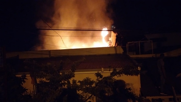 Kebakaran di Jalan Medan, Siteba, Kecamatan Nanggalo, Kota Padang. (Foto: Istimewa)
