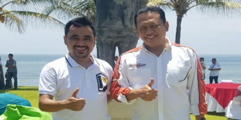 Defri Nasli bersama Bambang Soesatyo, siap bekerja sama majukan IMI ke depan, demi Menyabet medali pada (PON XX Papua 2021)