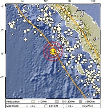 Gempa Terkini Nias Magnitudo 6,2 Terasa Kuat, Tidak Berpotensi Tsunami