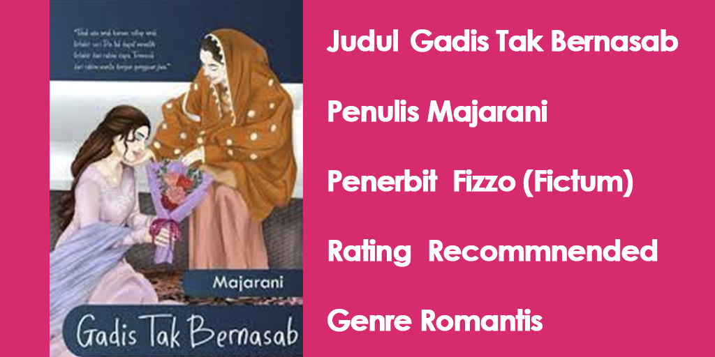 Cover novel Gadis Tak Bernasab penulisnya Majarani (link download novel/halonusa)