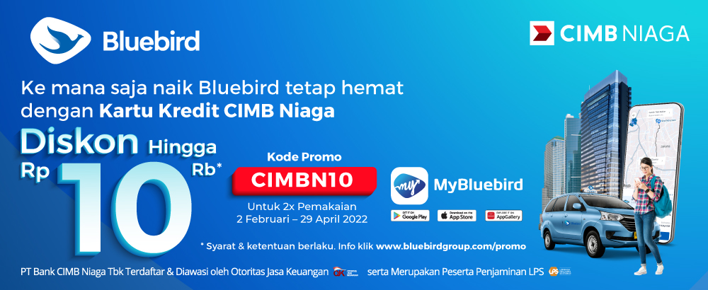 Kode Promo Blue Bird (CIMB Niaga)