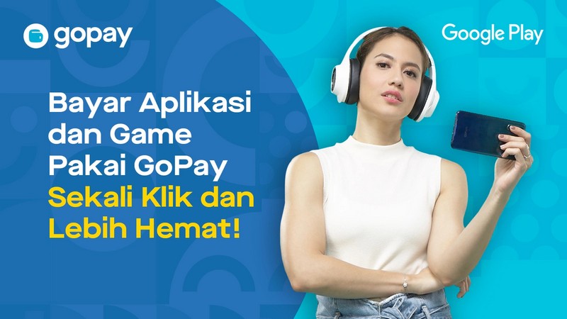 Promo Hari Ini Google Play Februari 2022: Bayar Pakai GoPay Cashback 50 Persen(Foto: Gojek/Halonusa)