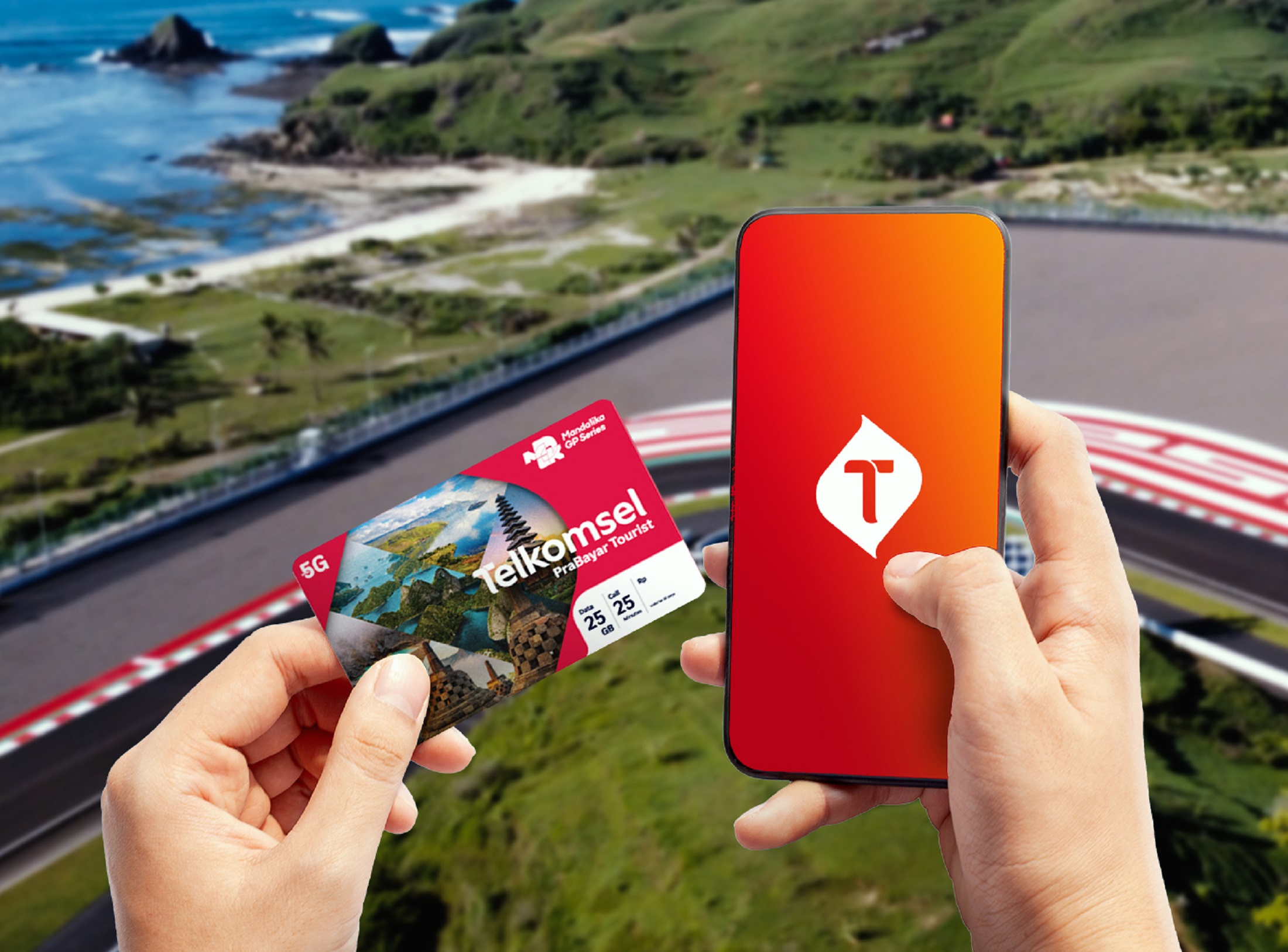 Telkomsel meluncurkan kartu perdana “Telkomsel Prabayar Tourist” dengan 25 GB kuota data, 25 menit kuota telepon, dan 25 menit kuota telepon internasional (IDD Call) yang dihadirkan khusus untuk wisatawan mancanegara menikmati aktivitas digital terbaik se