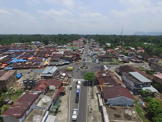 Foto udara salah satu kawasan di Kabupaten Pasaman Barat (Pasbar). (Foto: Dok. Istimewa/pasamanbaratkab.go.id)