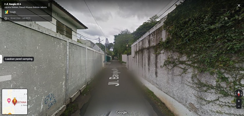 Penampakan lokasi bernama Istana Sambo yang muncul di akun pencarian lokasi, Google Maps. (Foto: Istimewa/Dok. Tangkapan layar Istana Sambo)