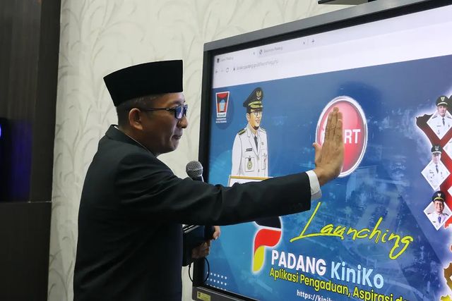 Wali Kota Padang, Hendri Septa Melauncing website Padang Kiniko