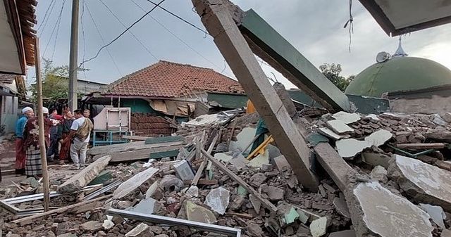 Keadaan pasca gempa Cianjur (Foto : Instagram asarhumanity_aceh)